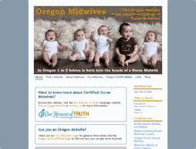 Tablet Screenshot of oregonmidwives.org